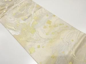 クリスマスセール大特価品　川島織物製　霞に箔散らし模様織り出し　袋帯